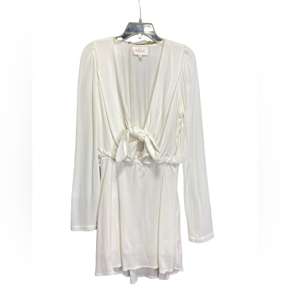 Stone‎ Cold Fox Tie Front Mini Dress Size 3 - Picture 2 of 6